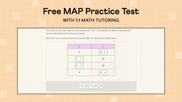Free MAP Test Practice with Expert Tutor Guiding in Real Time