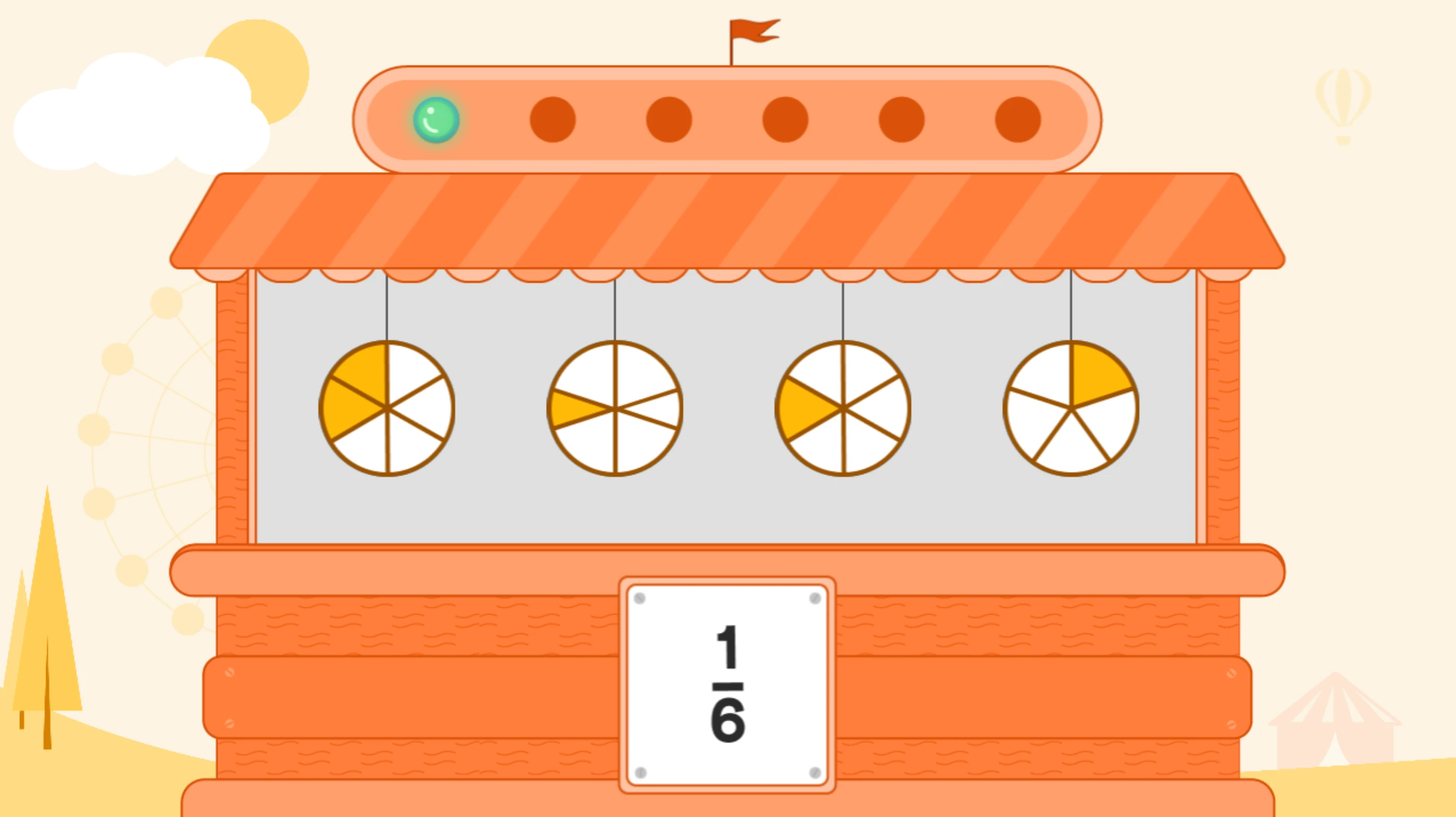 Dart Masters Pro — Match the Fractions with the Shapes