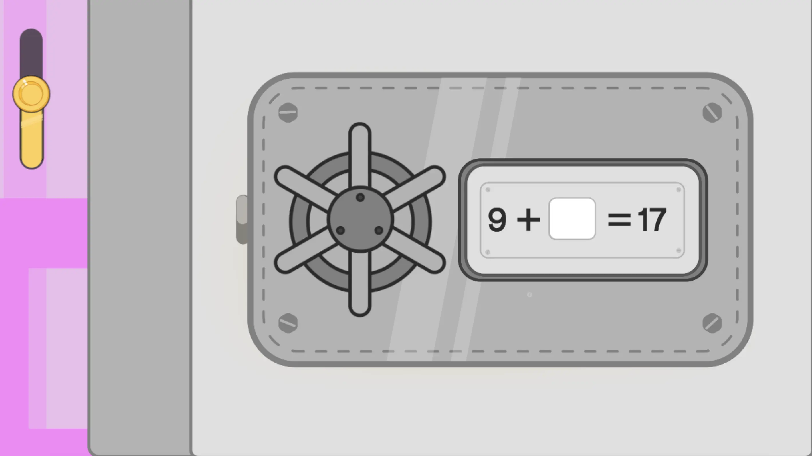 The Missing Number Locker — Missing-Number Addition